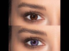 Violet Grey Fusion contact lenses - ColourVue (2 coloured lenses)