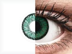 Green Amazon contact lenses - SofLens Natural Colors - Power (2 monthly coloured lenses)