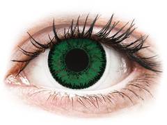 Green Emerald contact lenses - SofLens Natural Colors - Power (2 monthly coloured lenses)