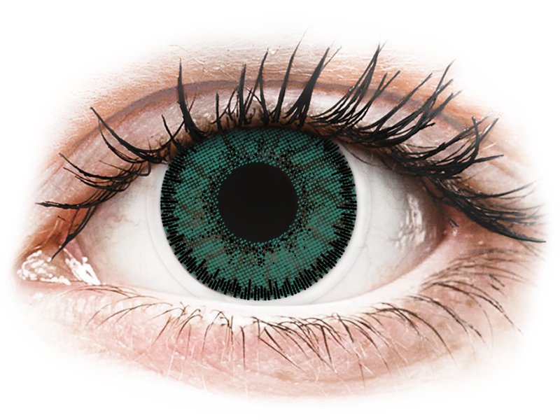 Green Jade contact lenses - SofLens Natural Colors - Power (2 monthly coloured lenses)