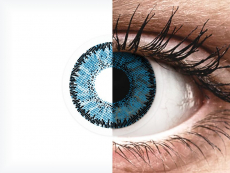 Blue Topaz contact lenses - SofLens Natural Colors - Power (2 monthly coloured lenses)