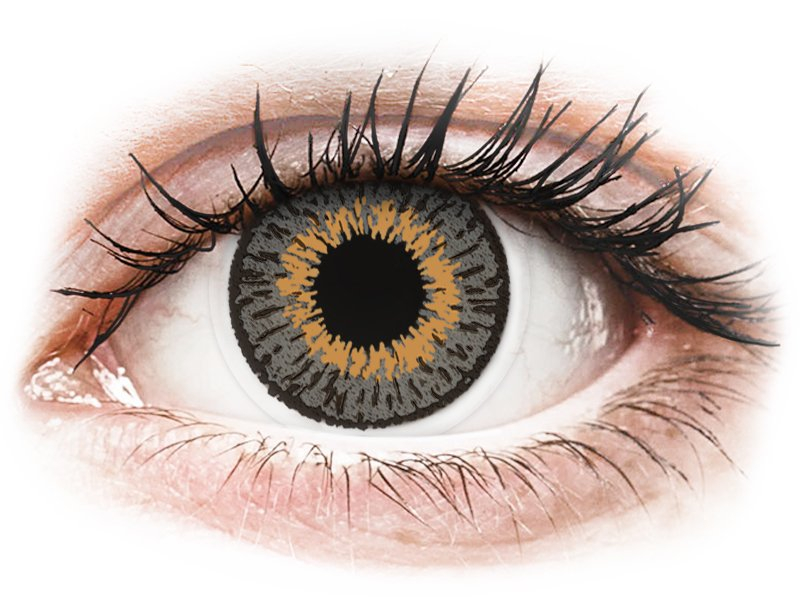 Grey contact lenses - Expressions Colors - Power (1 monthly coloured lens)