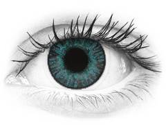 Brilliant Blue contact lenses - FreshLook ColorBlends - Power (2 monthly coloured lenses)