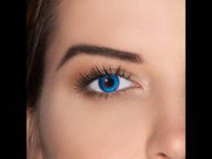 Brilliant Blue contact lenses - FreshLook ColorBlends - Power (2 monthly coloured lenses)