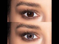 Grey contact lenses - FreshLook ColorBlends - Power (2 monthly coloured lenses)