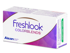 Sterling Gray contact lenses - FreshLook ColorBlends - Power (2 monthly coloured lenses)