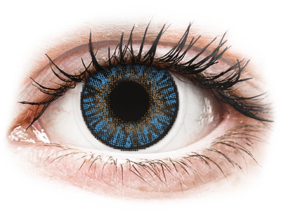 True Sapphire contact lenses - FreshLook ColorBlends - Power (2 monthly coloured lenses)