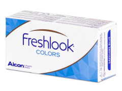 Blue contact lenses - FreshLook Colors - Power (2 monthly coloured lenses)