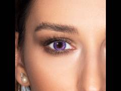 Violet contact lenses - FreshLook Colors - Power (2 monthly coloured lenses)