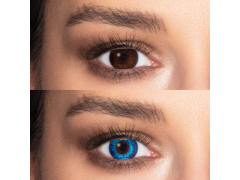 Brilliant Blue contact lenses - natural effect - Air Optix (2 monthly coloured lenses)