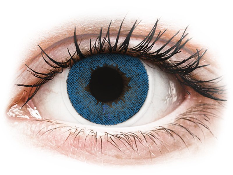 Pacific Blue contact lenses - FreshLook Dimensions - Power (6 monthly coloured lenses)