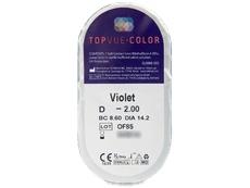 Violet contact lenses - TopVue Color (2 monthly coloured lenses)