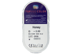 Brown Honey contact lenses - TopVue Color (2 monthly coloured lenses)