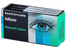 Dark Hazel contact lenses - SofLens Natural Colors - Power (2 monthly coloured lenses)