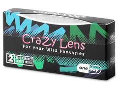 Black BlackOut contact lenses - ColourVue Crazy (2 daily coloured lenses)