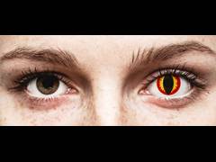 Red and Yellow Dragon Eyes contact lenses - ColourVue Crazy (2 daily coloured lenses)