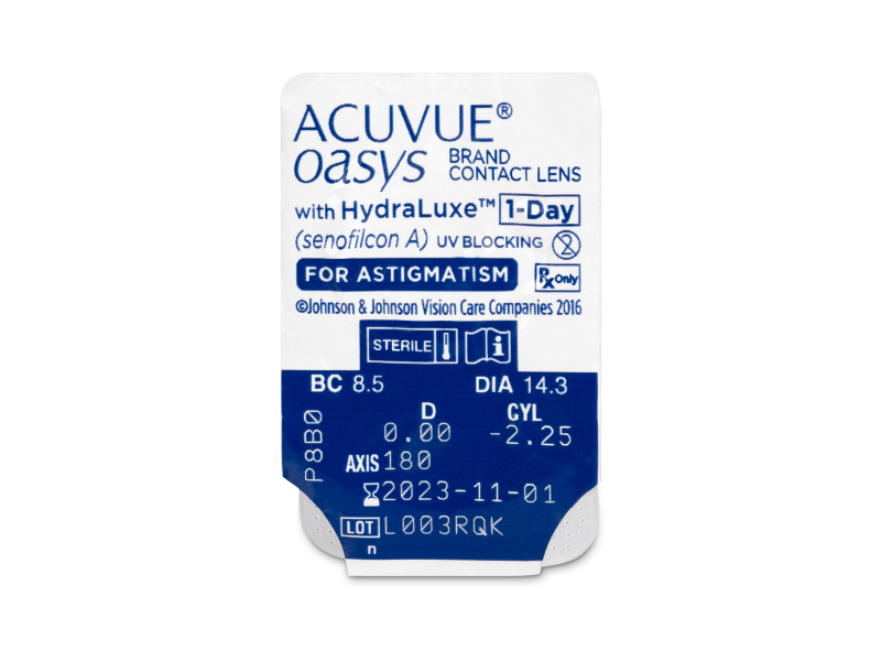 Acuvue Oasys 1-Day with HydraLuxe for Astigmatism (30 lenses) | Alensa UAE