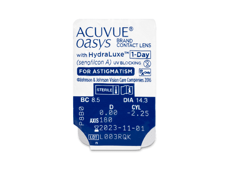 Acuvue Oasys 1-Day with HydraLuxe for Astigmatism (30 lenses) | Alensa UAE