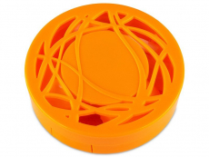 Lens Case with mirror- orange ornament 