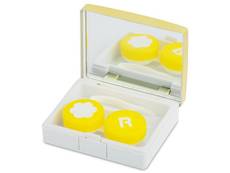 Lens Case with mirror Elegant  - gold 