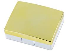 Lens Case with mirror Elegant  - gold 