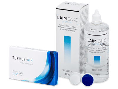 TopVue Air (6 lenses) + LAIM-CARE Solution 400 ml