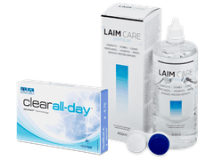 Clear All-Day (6 lenses) + Laim Care Solution 400 ml