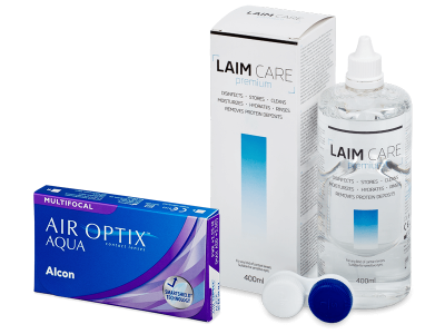 Air Optix Aqua Multifocal (6 lenses) + Laim Care Solution 400 ml