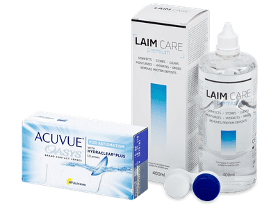 Acuvue Oasys for Astigmatism (12 lenses) + Laim-Care Solution 400 ml