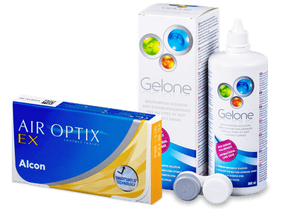 Air Optix EX (3 lenses) + Gelone Solution 360 ml