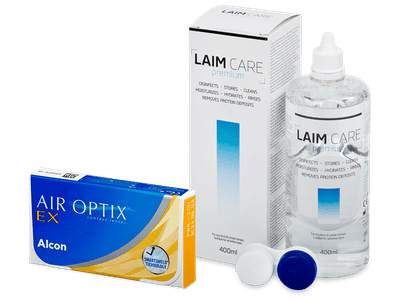 Air Optix EX (3 lenses) + Laim-Care Solution 400 ml