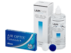 Air Optix plus HydraGlyde (3 lenses) + Laim-Care Solution 400 ml