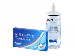 Air Optix plus HydraGlyde (6 lenses) + Laim-Care Solution 400 ml
