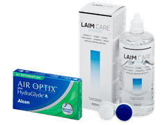 Air Optix plus HydraGlyde for Astigmatism (3 lenses) + Laim-Care Solution 400 ml