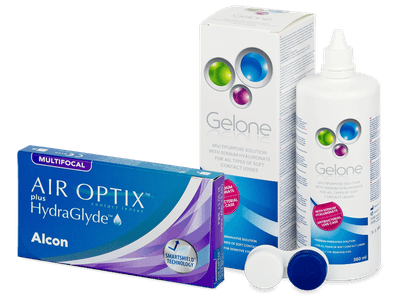 Air Optix plus HydraGlyde Multifocal (6 lenses)
