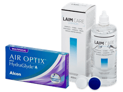 Air Optix plus HydraGlyde Multifocal (6 lenses) + Laim Care Solution 400 ml