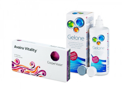 Avaira Vitality (3 lenses) + Gelone Solution 360 ml