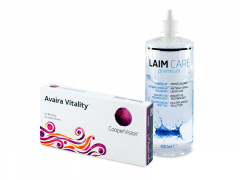 Avaira Vitality (6 lenses) + Laim-Care Solution 400 ml