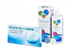 Bausch + Lomb ULTRA (6 lenses) + Gelone Solution 360 ml
