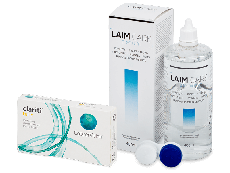 Clariti Toric (6 lenses) + Laim-Care Solution 400 ml