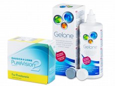 PureVision 2 for Presbyopia (6 lenses) + Gelone Solution 360 ml