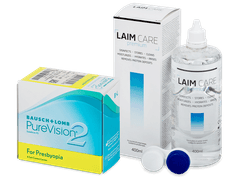 PureVision 2 for Presbyopia (6 lenses) + Laim-Care Solution 400 ml