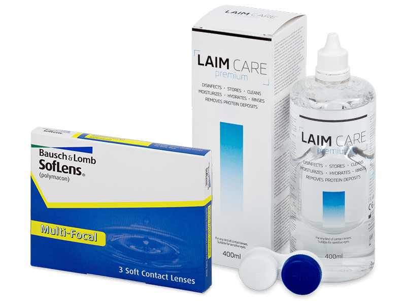 SofLens Multi-Focal (3 lenses) + Laim-Care Solution 400 ml