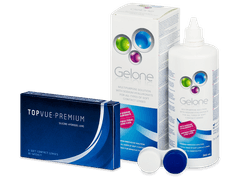 TopVue Premium (6 lenses) + Gelone Solution 360 ml