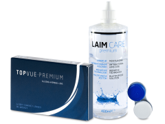 TopVue Premium (6 lenses) + LAIM-CARE Solution 400 ml