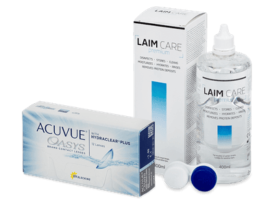 Acuvue Oasys (12 lenses) + Laim Care Solution 400 ml