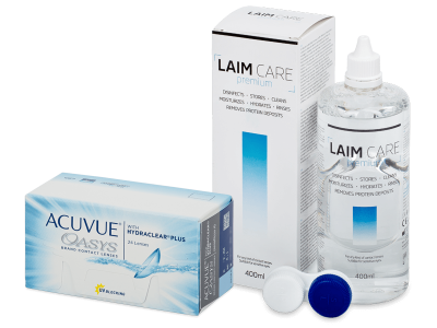 Acuvue Oasys (24 lenses) + Laim Care Solution 400 ml