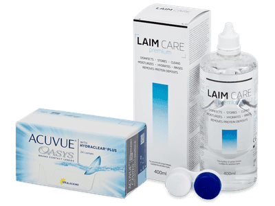 Acuvue Oasys (24 lenses) + Laim Care Solution 400 ml