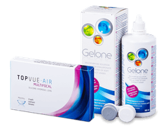 TopVue Air Multifocal (3 lenses) + Gelone Solution 360 ml