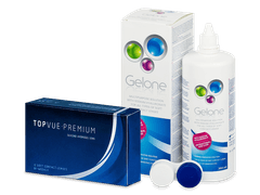 TopVue Premium (12 lenses) + Gelone Solution 360 ml